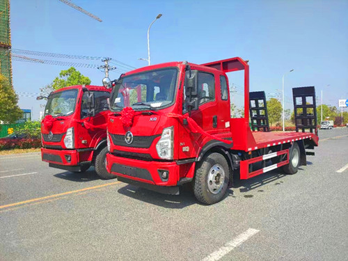 國六150挖機(jī)平板運輸車